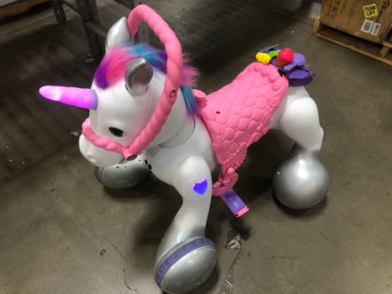 Photo 2 of Kid Trax Toddler/Kids Rideamal Unicorn 12 Volt Ride On Toy