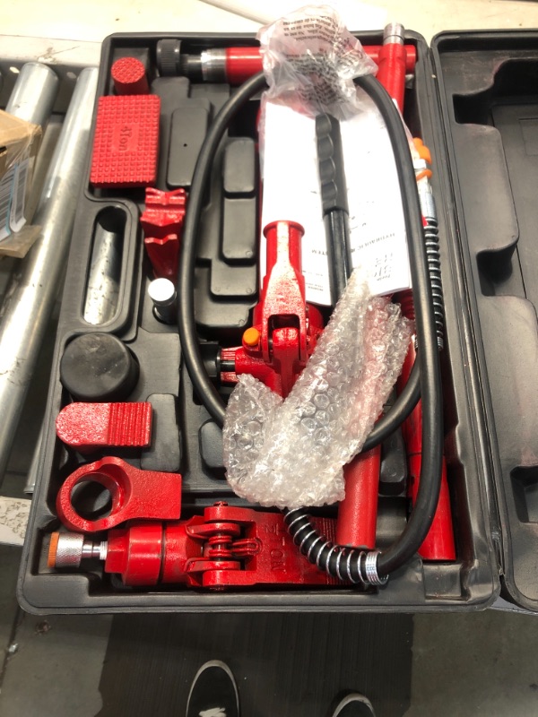 Photo 2 of BIG RED T70401S Torin Portable Hydraulic Ram: Auto Body Frame Repair Kit with Blow Mold Carrying Storage Case