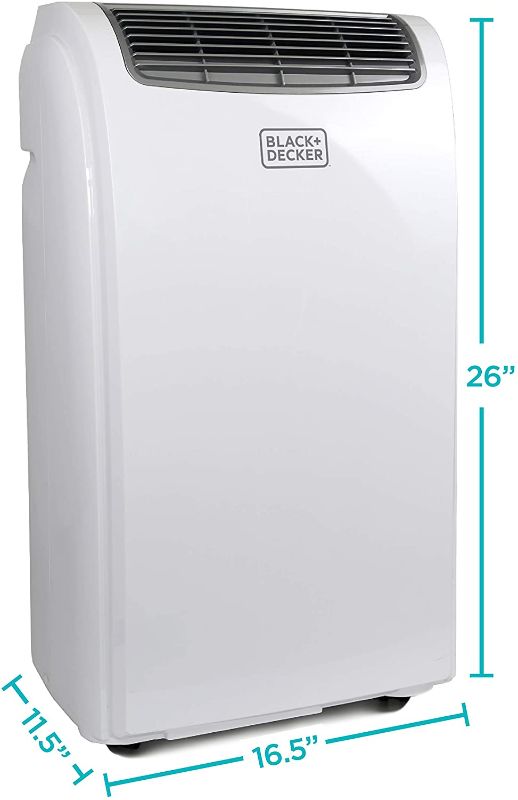 Photo 1 of *MISSING drain hose* 
BLACK+DECKER BPACT10WT Portable Air Conditioner with Remote Control, 10,000 BTU, Cools Up to 250 Square Feet, White
