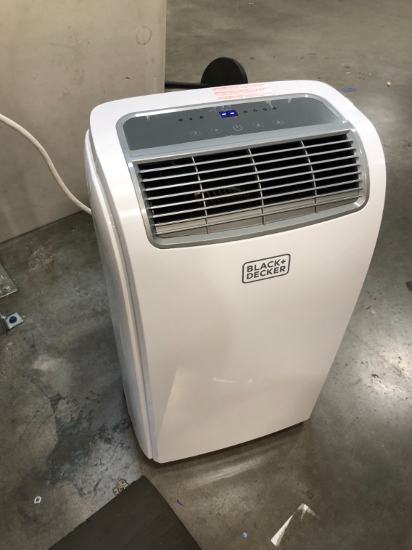 Photo 2 of *MISSING drain hose* 
BLACK+DECKER BPACT10WT Portable Air Conditioner with Remote Control, 10,000 BTU, Cools Up to 250 Square Feet, White
