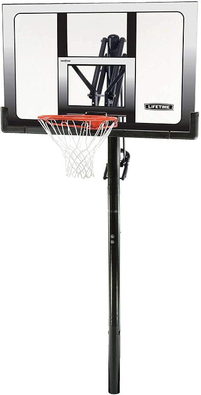 Photo 1 of *MISSING hardware* 
Lifetime 52 Adjustable In-Ground Basketball Hoop, 71281