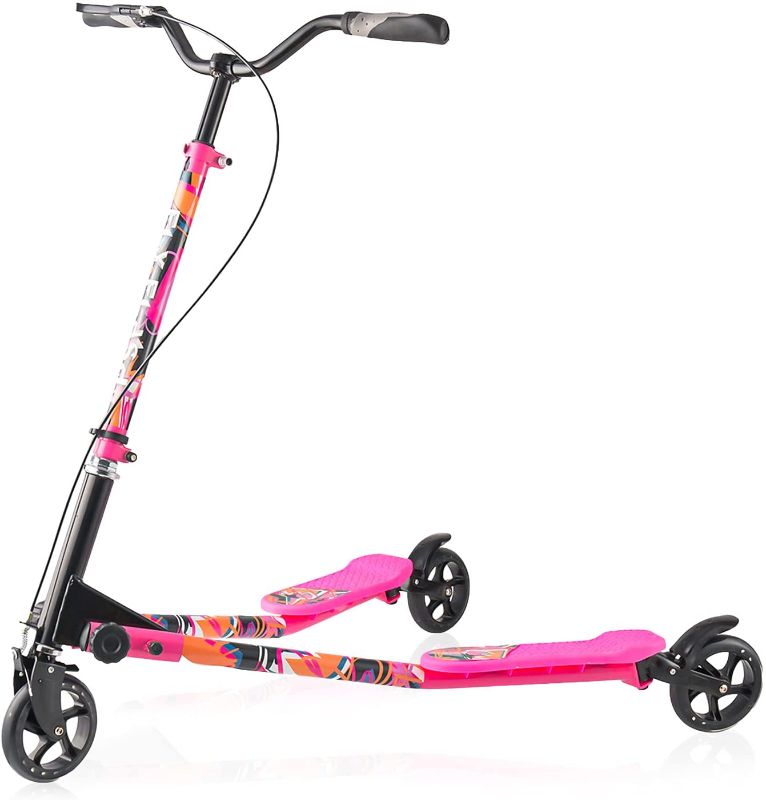 Photo 1 of *USED*
FlyFlash Wiggle Scooter for Kids Ages 6-12,Scooter for Adult with 3 Wheel, Swing Sport Scooter-Lightweight, Foldable, Adjustable Height for Riders up to 110-330 lbs
