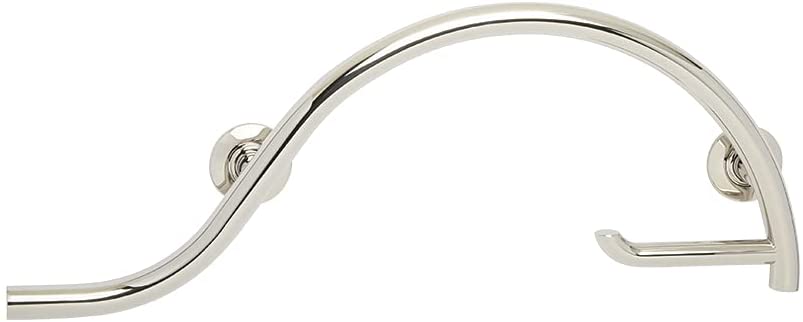 Photo 1 of *MISSING hardware* 
Seachrome GWL-3330-QCR-PS Lifestyle & Wellness 30" Left Handed Pismo Grab Toilet Paper Holder Bar, Polished Finish, Left-Handed
