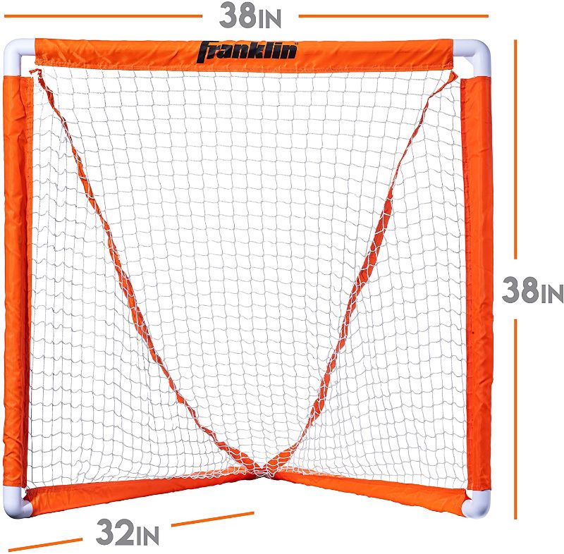 Photo 1 of *previously opened*
Franklin Sports Youth Lacrosse Goal - Small Kids Lacrosse Net - Portable Lax Mini Box Goal - Backyard Goal for Youth Lacrosse - 38" x 38"
