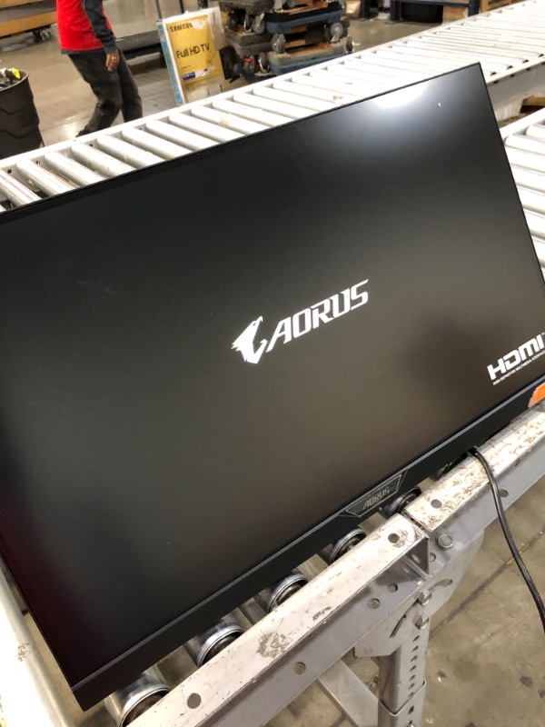Photo 2 of *MISSING hardware and manual* 
AORUS FI27Q-P 27" 165Hz 1440P HBR3 NVIDIA G-SYNC Compatible IPS Gaming Monitor, Built-in ANC, 2k Display, 1 ms Response Time, HDR, 95% DCI-P3, 1x Display Port 1.4, 2x HDMI 2.0, 2x USB 3.0
