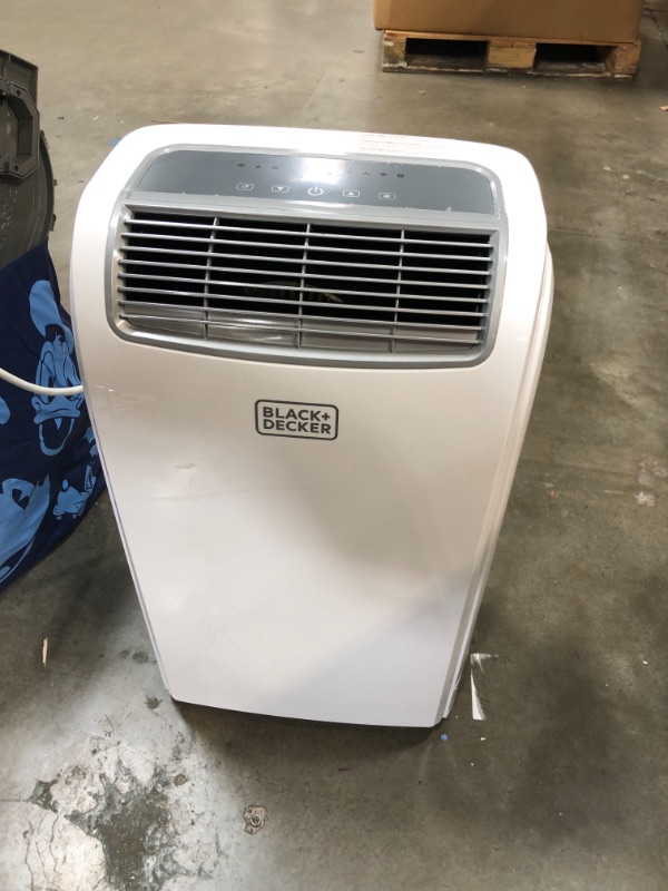 Photo 1 of *MISSING drain hose* 
BLACK+DECKER BPACT08WT Portable Air Conditioner with Remote Control, 5,000 BTU DOE (8,000 BTU ASHRAE), Cools Up to 150 Square Feet, White
