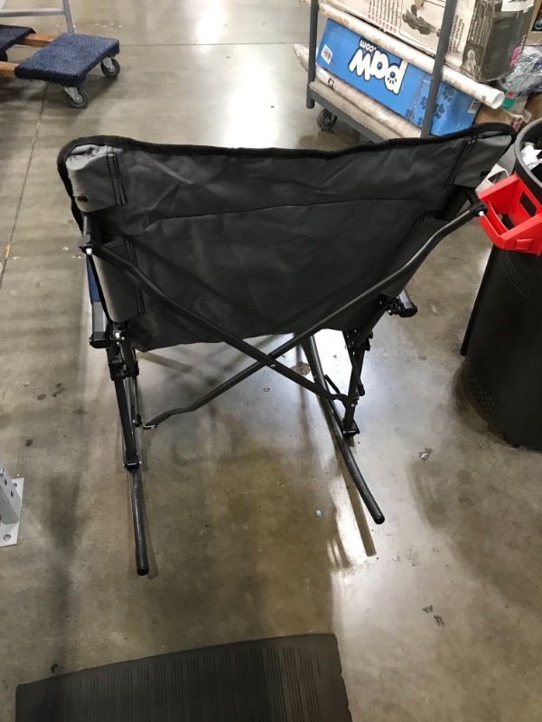 Photo 3 of *USED*
PORTAL Oversized Quad Folding Camping Chair High Back Hard Armrest Storage Pockets Carry Bag Included, Support 300 lbs (Blue)
