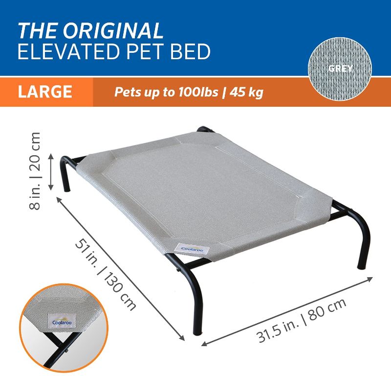 Photo 1 of *USED*
*MISSING hardware* 
Coolaroo The Original Elevated Pet Bed
