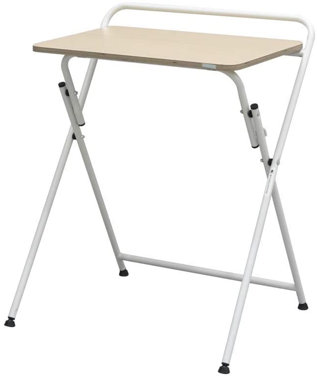 Photo 1 of *USED*
SOFSYS Modern Folding Desk for Small Space, Computer Gaming, Writing, Student and Home Office Organization, Industrial Metal Frame with Premium Desktop Surfaces, Oak/White, 15.8 x 23.7 x 29.1 inches		
