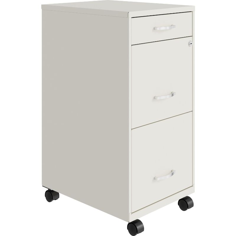 Photo 1 of *SEE last picture(s) for damage*
*MISSING keys*
Lorell SOHO Box/File/File Mobile File Cabinet, 14.3" x 18" x 26.5" 
