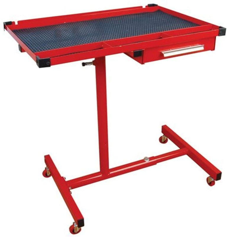 Photo 1 of *MISSING hardware*
ATD Tools Heavy-Duty Mobile Work Table with Drawer 7012, 35 x 23 x 7 inches
