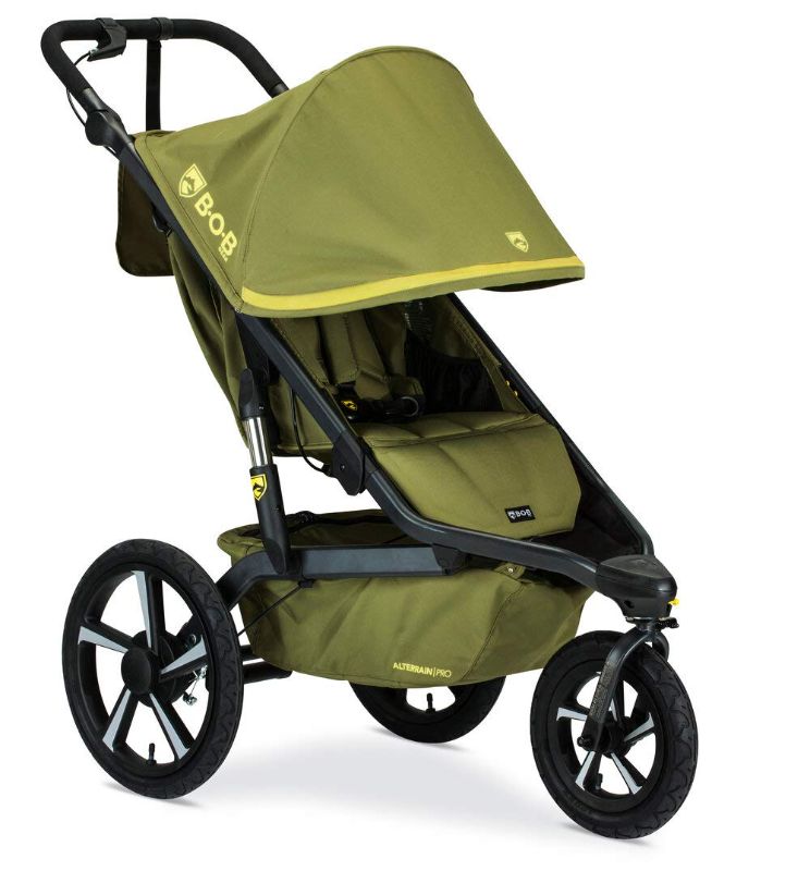 Photo 1 of BOB Gear Alterrain Pro Jogging Stroller, Olive
46 x 25.5 x 45.5 inches	