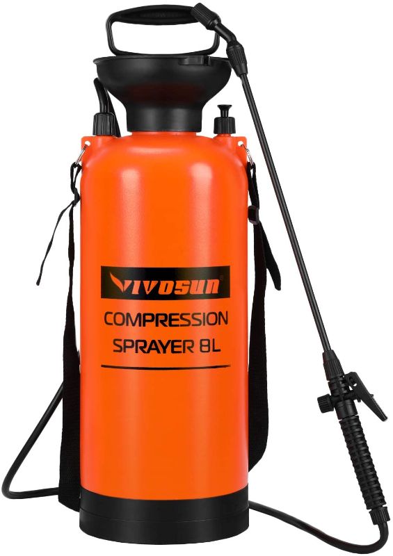 Photo 1 of VIVOSUN 8L Lawn and Garden Pump Pressure Sprayer with Pressure Relief Valve, Adjustable Shoulder Strap
