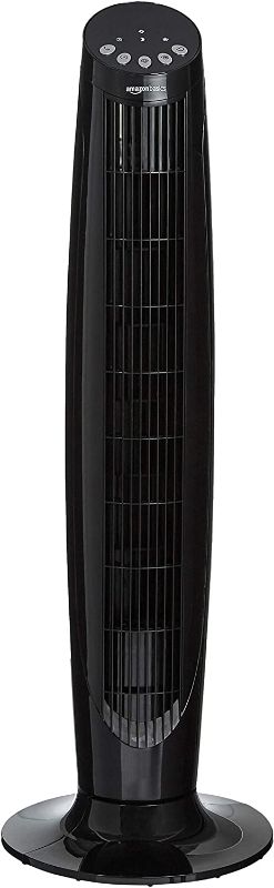 Photo 1 of Amazon Basics Digital Oscillating 3 Speed Tower Fan with Remote
