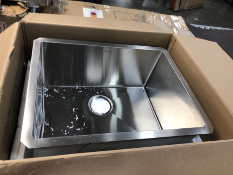 Photo 3 of KRAUS Standart PRO 23-inch 16 Gauge Undermount Single Bowl Stainless Steel Kitchen Sink