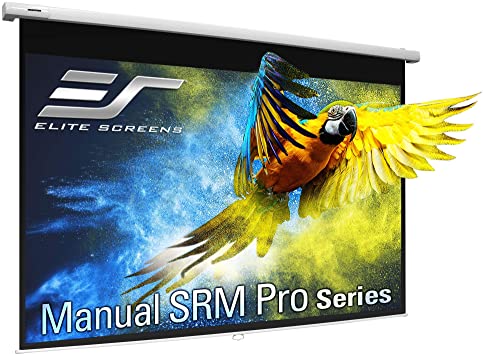 Photo 1 of Elite Screens Manual SRM Pro, 100-INCH 16:9, Manual Slow Retract Projector Screen, 8K / 4K Ultra HD 3D Ready