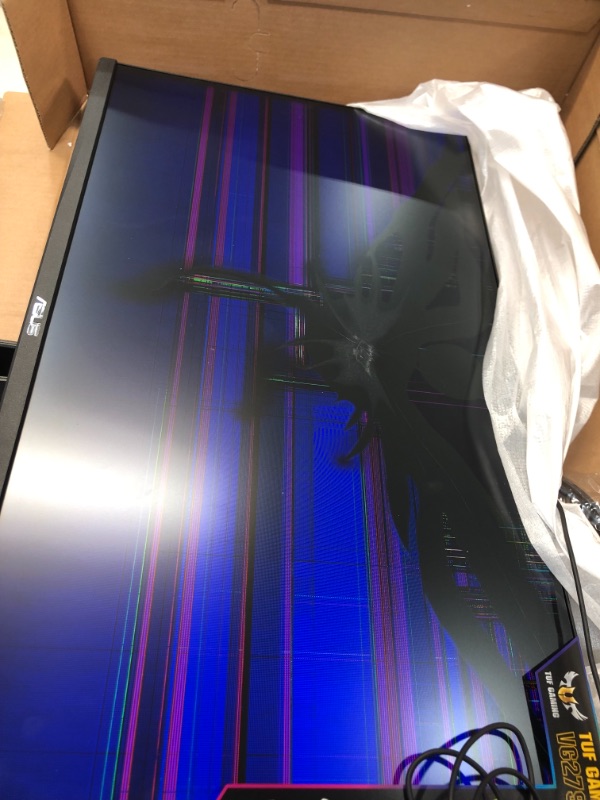 Photo 2 of ASUS TUF Gaming VG279Q1A 27” Gaming Monitor, 1080P Full HD, 165Hz (Supports 144Hz), IPS, 1ms, Adaptive-sync/FreeSync Premium, Extreme Low Motion Blur, Eye Care, HDMI DisplayPort