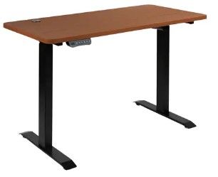 Photo 1 of INCOMPLETE: Electric Adjustable Standing Desk, 48"Wx24"D, Mahogany
