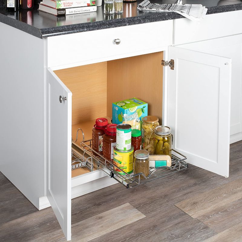 Photo 2 of 
Pull Out Drawer Cabinet Organizer – Heavy Duty- Slide Out Kitchen Cabinet Storage Shelves, Sliding Drawer For cabinet -14”W x 21”D -...
Size:14”W x 21”D