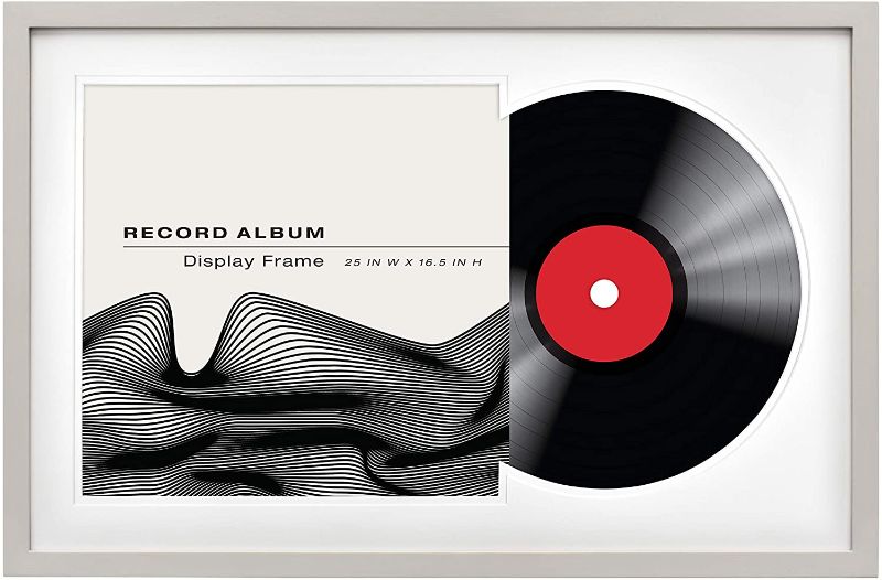 Photo 1 of 
MCS, Gray 16.5x25 Inch Double Groove Record Album Frame, Woodgrain, 16.5 x 25
Color:Gray
Size:16.5 x 25 in