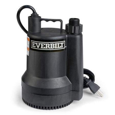 Photo 1 of Everbilt 1/6 HP Plastic Submersible Utility Pump
