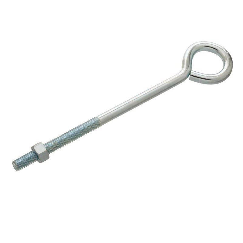 Photo 1 of  Bolt. 1/2 in. x 10 in. Zinc-Plated Eye Bolt with Nut 806786