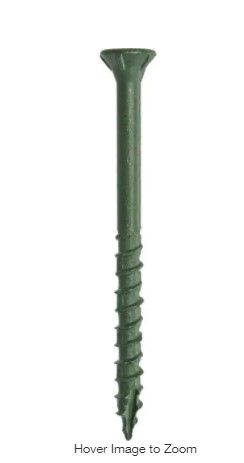 Photo 1 of 2-1/2 in. Green Exterior Self-Starting Star Flat-Head Wood Deck Screws #9 (5 lbs./435 pcs)
