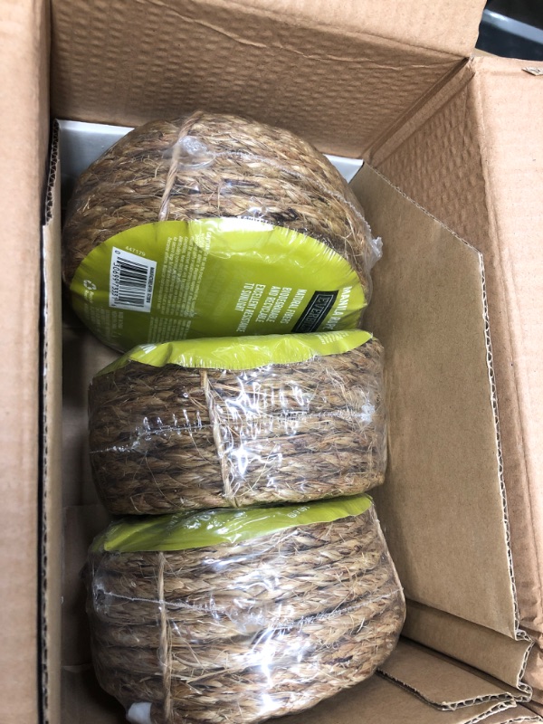 Photo 1 of 3-pack **Everbilt 3/8 in. X 50 Ft. Manila Twist Rope, Natural, Browns / Tans
