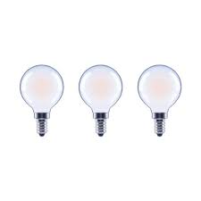 Photo 1 of 40-Watt Equivalent G16.5 ENERGY STAR and CEC Title 20 Dimmable Filament LED Light Bulb Day Light 12 PACK