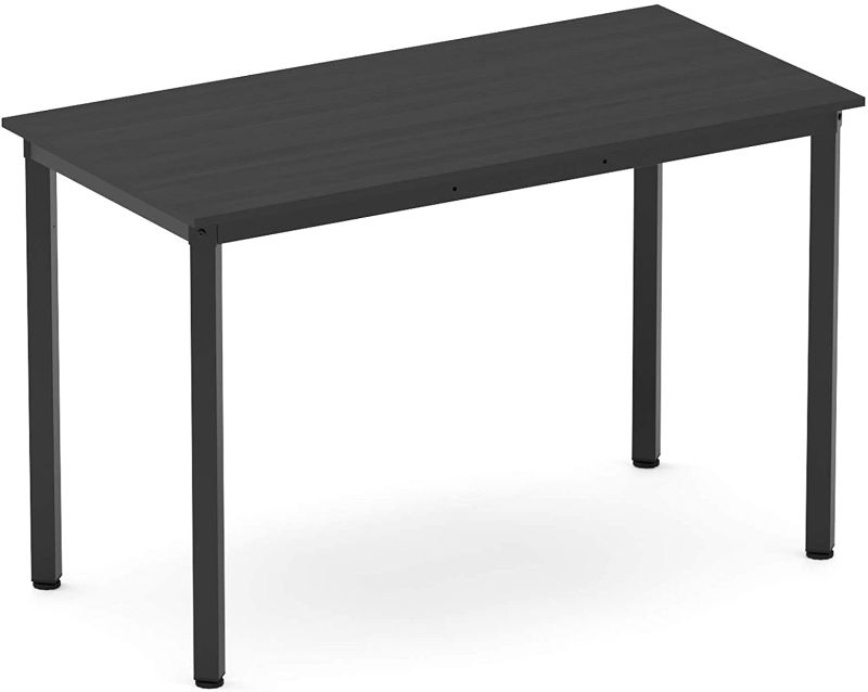 Photo 1 of WeeHom 39 Inch Computer Desk Student Writing Desktop Desk Modern Economic Computer Desk Dining Workstation Table for Home Office Makeup Table Modern Simple Style,Black
