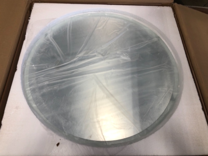 Photo 1 of 24 inch Round Led Bathroom Mirror Backlit Circle Vanity Mirror with Led Lights for Wall