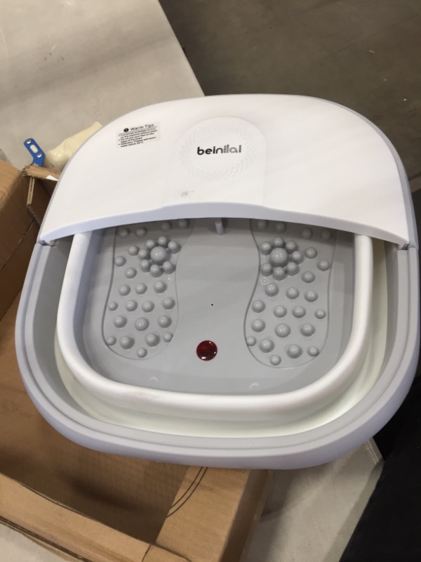 Photo 2 of Beinilai
Foot Spa Bath Massager With Heat, Bubbles and Vibration - Collapsible Foot Bath Tub