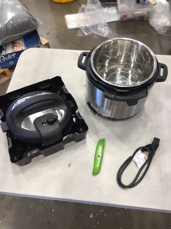 Photo 1 of Instant Pot Duo 7-in-1 Electric Pressure Cooker, Slow Cooker, Rice Cooker, Steamer, Sauté, Yogurt Maker, Warmer & Sterilizer, 6 Quart, Stainless Steel/Black