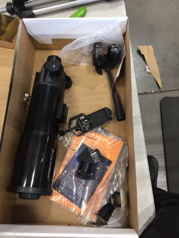 Photo 2 of Celestron - 80mm Travel Scope - Portable Refractor Telescope - Fully-Coated Glass Optics - Bonus Astronomy Software Package - Digiscoping Smartphone Adapter & Omni 2X Barlow Lens

PARTS ONLY!!!