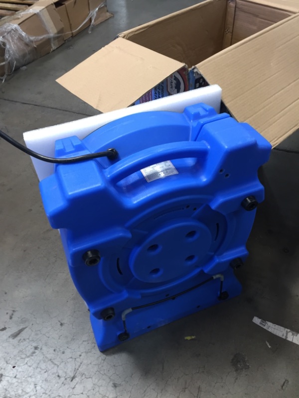 Photo 3 of 1/4 HP Low Profile Blue Air Mover Blower Fan for Water Damage Restoration Carpet Dryer Floor
AS IS USED