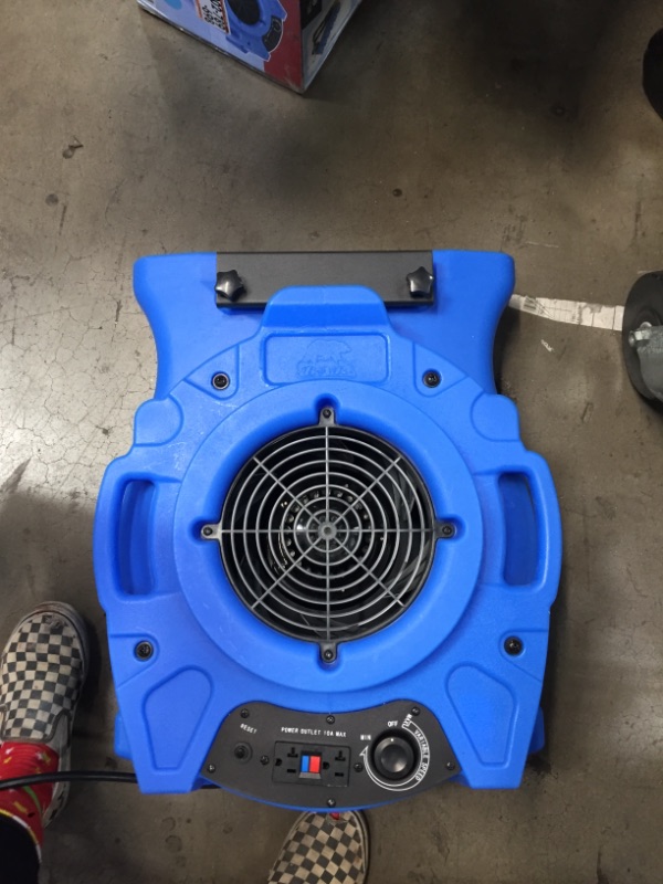 Photo 4 of 1/4 HP Low Profile Blue Air Mover Blower Fan for Water Damage Restoration Carpet Dryer Floor
AS IS USED