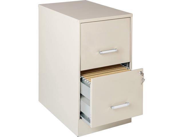 Photo 1 of 2 Drawer Vertical White Metal File Cabinet - Hirsh Industries LLC
