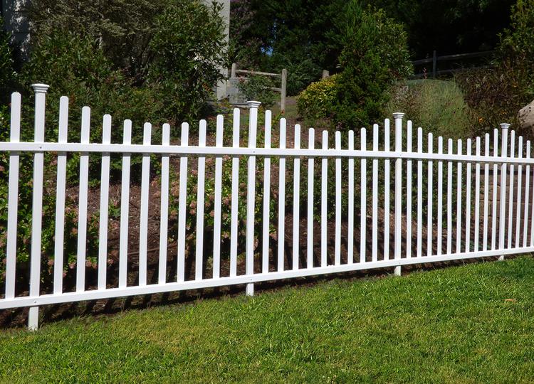 Photo 1 of 42 in. H x 92 in. W Manchester Semi-Permanent Vinyl Fence Panel Kit (2-Pack)