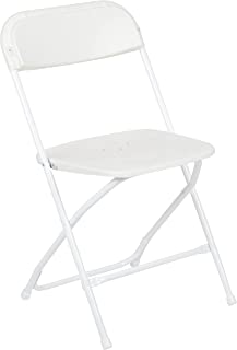 Photo 1 of Flash Furniture Hercules Series Plastic Folding Chair, 800 lb. Capacity, Premium White - 6 pack