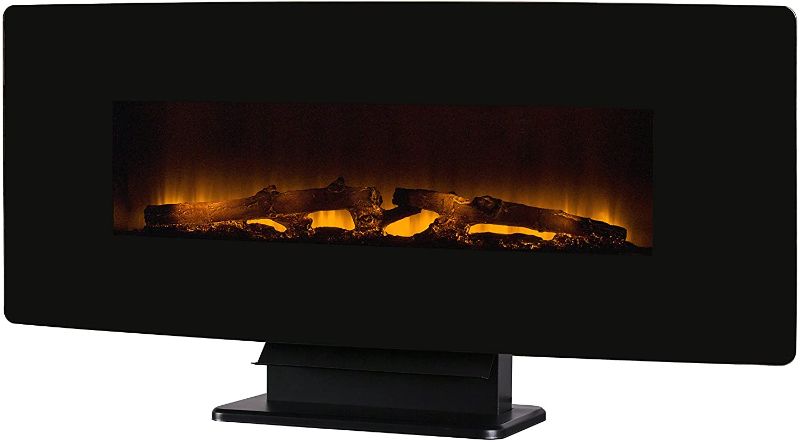 Photo 1 of Muskoka Curved Front Black 42" Wall Mount Electric Fireplace Glass
