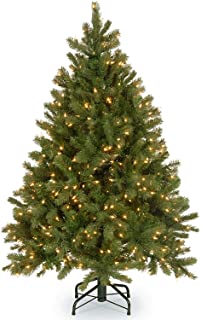 Photo 1 of **dead lights** National Tree Company Clear Prelit LED Green Fir Christmas Tree, 4.5'