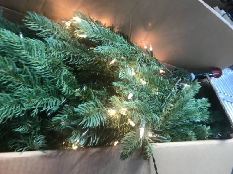 Photo 3 of **dead lights** National Tree Company Clear Prelit LED Green Fir Christmas Tree, 4.5'
