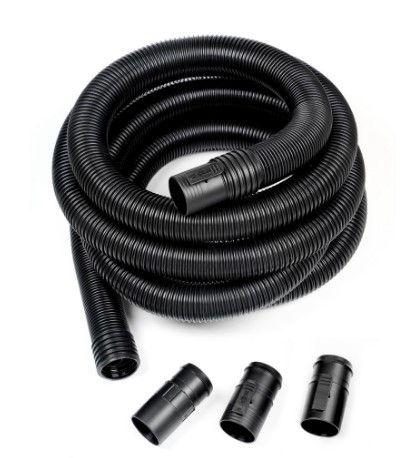 Photo 1 of 2-1/2 in. x 20 ft. Dual-Flex Tug-A-Long Locking Vacuum Hose for RIDGID Wet/Dry Shop Vacuums
