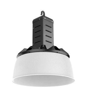 Photo 1 of 16 in. 750-Watt Equivalent Integrated LED Dimmable Black High Bay Light, 5000K
