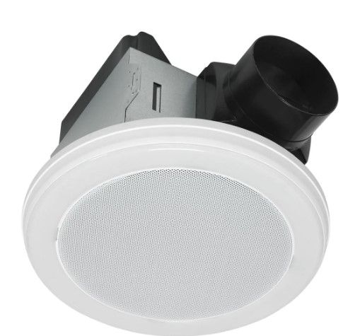 Photo 1 of Home NetWerks 80 CFM Ceiling Mount Bluetooth Stereo Speaker Bathroom Exhaust Fan