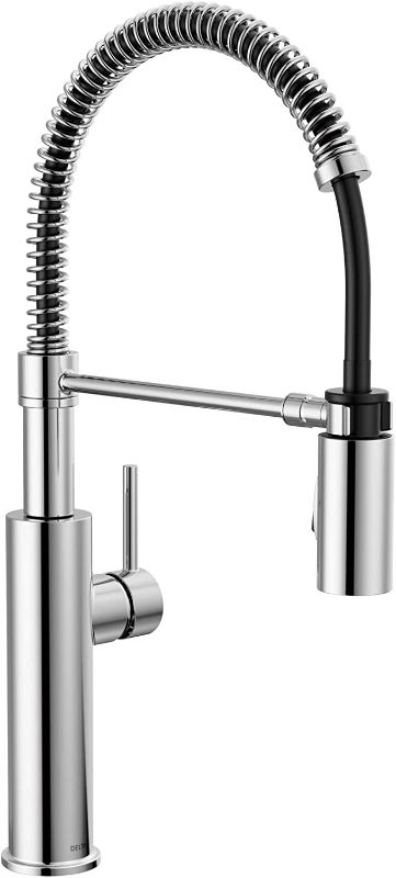 Photo 1 of **PARTS ONLY **Delta Faucet Antoni Chrome Kitchen Faucet with Pull Down Sprayer, Commercial Style Kitchen Sink Faucet, Faucets for Kitchen Sinks, Single-Handle, Magnetic Docking Spray Head, Chrome 18803-DST
