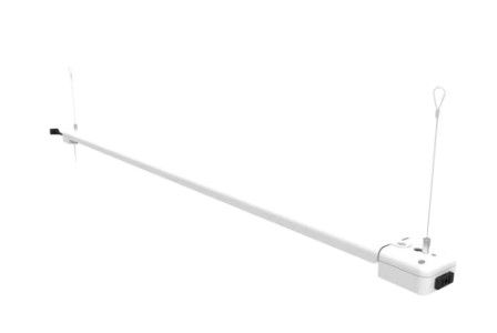 Photo 1 of 4 ft. 88-Watt Equivalent Integrated LED Utility White Shop Light with Pull Chain, Bright White
