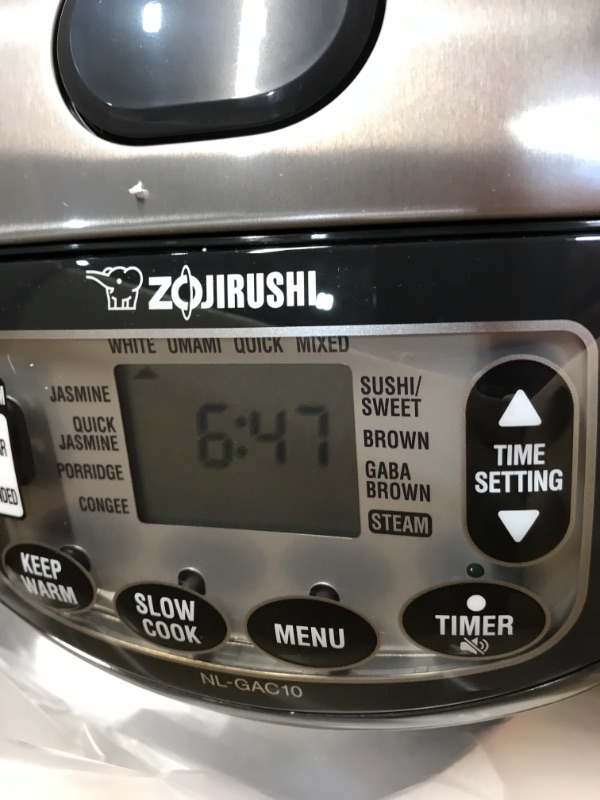 Zojirushi NLGAC10 BM Umami Rice Cooker & Warmer, 5.5Cup, Metallic Black, Made in Japan