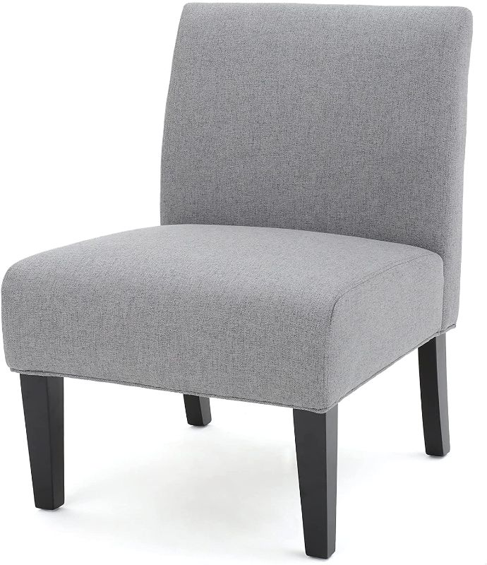 Photo 1 of **MISSING FRONT LEGS AND MISSING HARDWARE*
Christopher Knight Home Kassi Fabric Accent Chair, Grey
