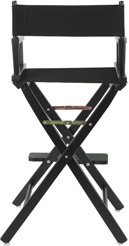 Photo 1 of **ONE CHAIR LEG IS BROKEN NEAR SEAT
Casual Home Director's Chair ,Black Frame/Black Canvas,30" - Bar Height
